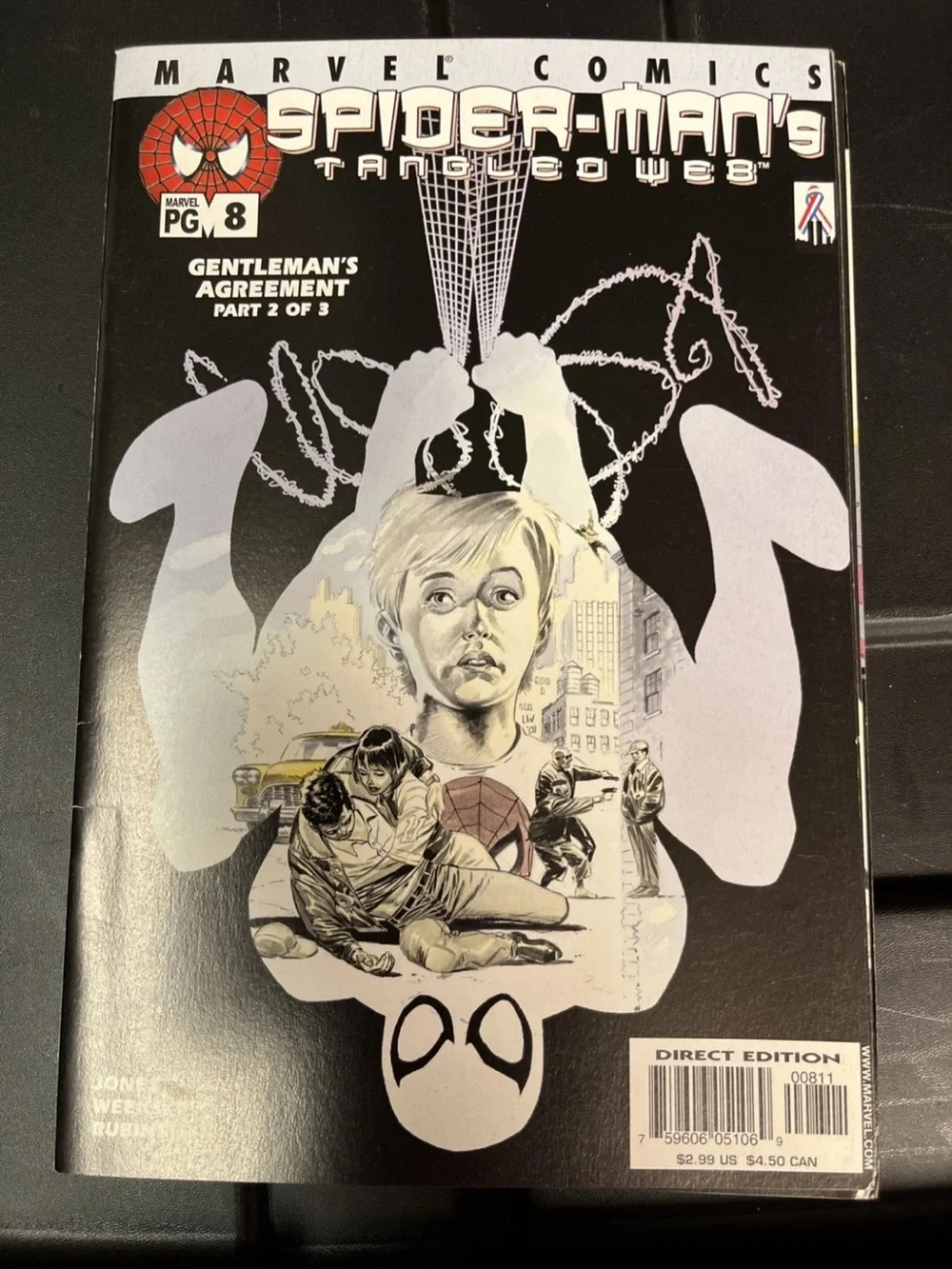 Marvel Spider-Man's Tangled Web #7-8 Black White Yellow Accents